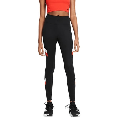 Nike Women's Colorblocked 7/8 Tights, Black, Medium