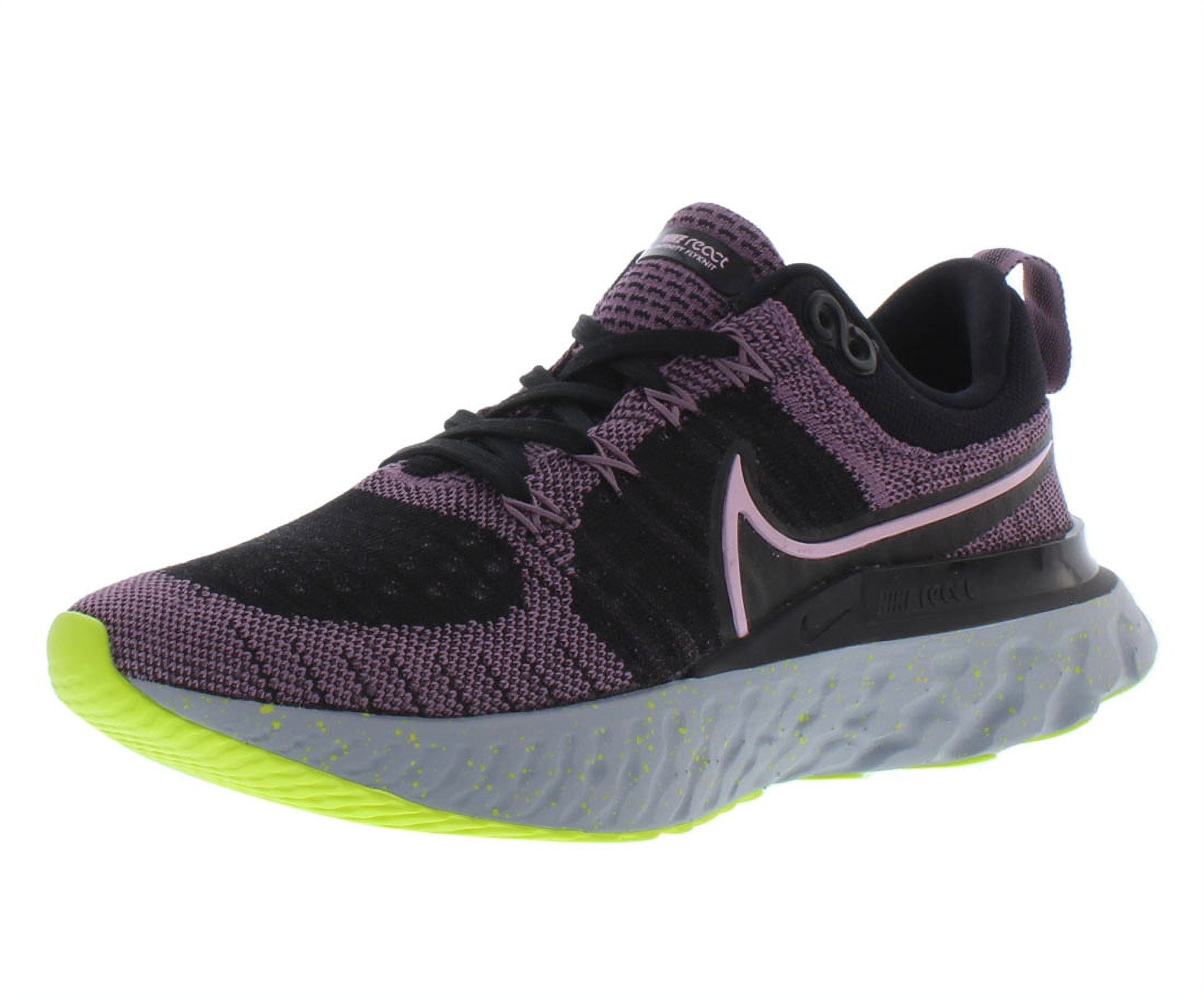 Nike Women's React Infinity Run FK 2 Running Shoes, Black/Purple