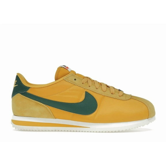 Nike Women's Cortez Textile Yellow Ochre Gorge Green Shoes, from StockX