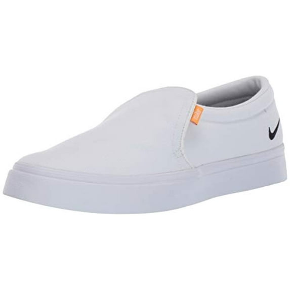 Nike Women's Court Royale AC SLP Sneaker, White/Black - Gum Light Brown, 7.5 Regular US