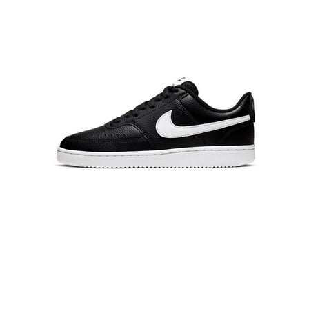 Nike Women's Court Vision Low Sneaker, Black/White, 9 Regular US