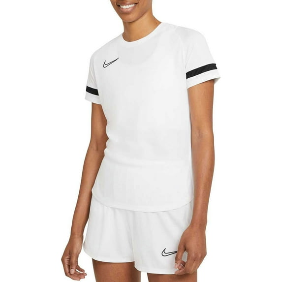 Nike Women's Dri-FIT Academy Soccer Shirt (White, XL)