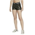 thumbnail image 1 of Nike Women's Dri-FIT Mid-Rise 3" Gold Swoosh Shorts (US, Alpha, XX-Large, Regular, Regular), 1 of 2
