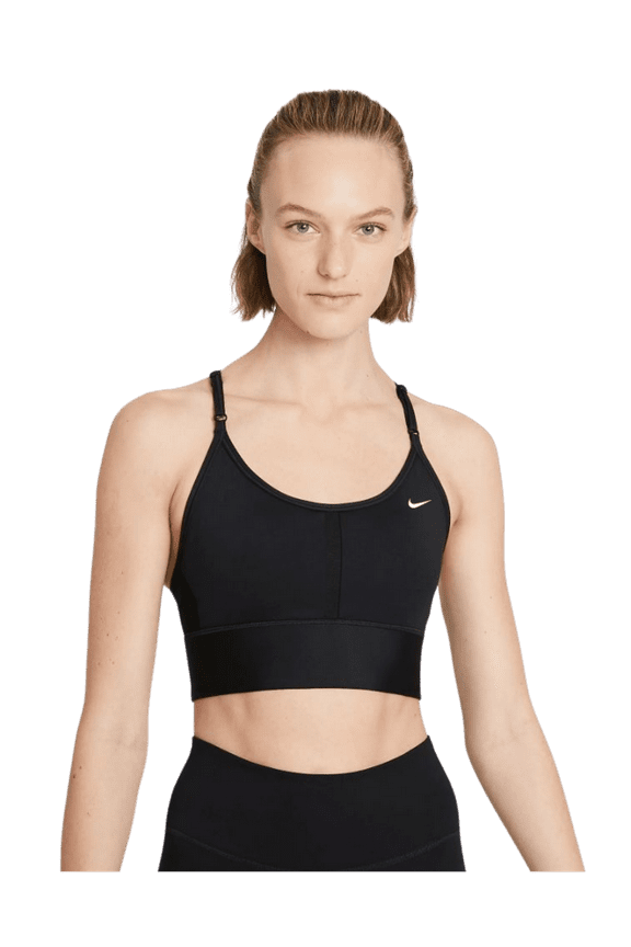 Women's Dri-Fit Indy Light Support Padded Sports Bra  (Black, Medium)