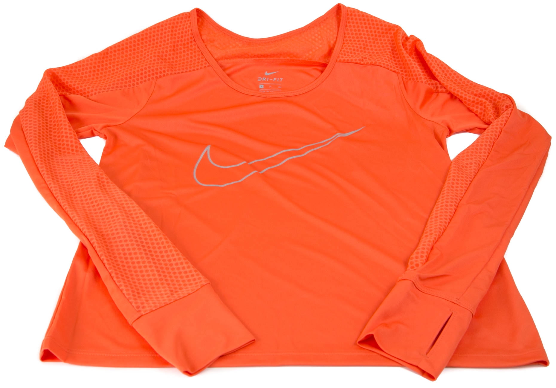 Nike T-shirt Running Dri-FIT Race - Orange/Argenté Femme