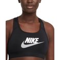 thumbnail image 1 of Nike Dri-Fit Swoosh DM0579-010 Sports Bra Women's XS Black Medium-Support APP612, 1 of 3