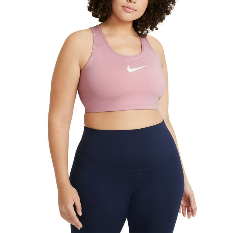 Nike Women's Dri Fit Medium Support Sports Bra Pink Size 2X