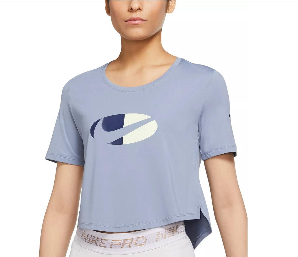 Nike logo crop top best sale