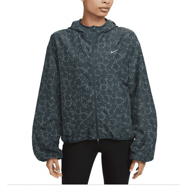 Nike Women's Dri-fit Jacket - Deep Jungle/reflective Silver