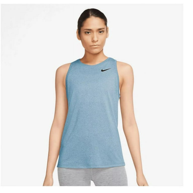 Nike Women's Dri-fit Training Tank Top, Blue, Small 