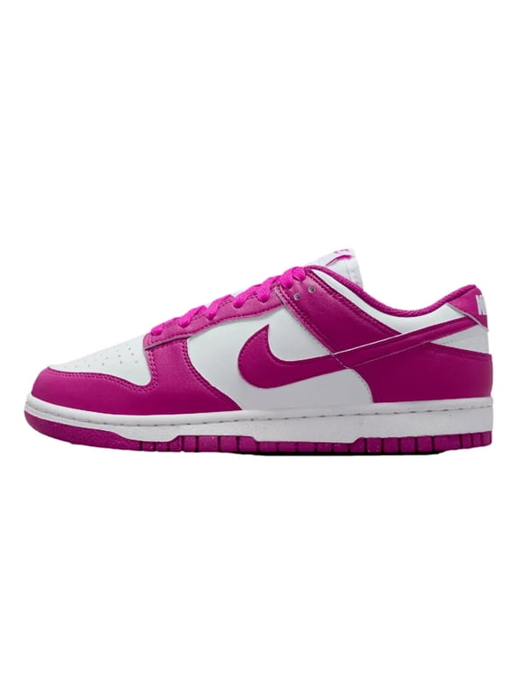 Dunk Low Next Nature Sneaker in White / Hot Fuchsia | Women Low-Top - 7.5