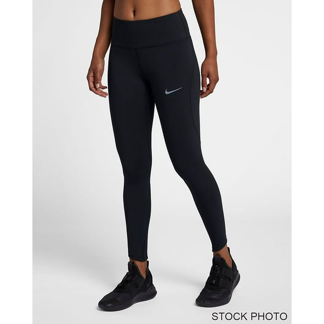 Nike Women's Epic Lux High-Waisted 7/8 Printed Running Tights, Blue, XL