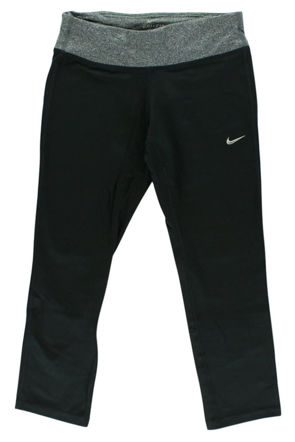 Women's Epic Run Cropped Running Tights Black XS, Color: Black/Grey