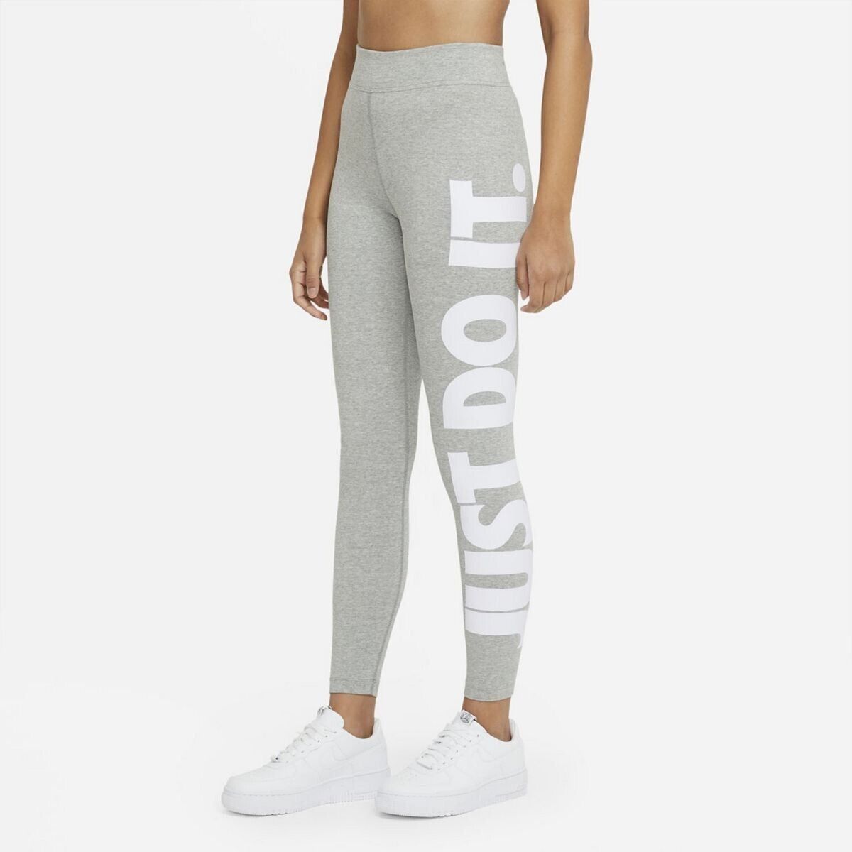 Nike Women's Essential Just Do It Full Length Leggings Gray