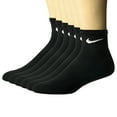thumbnail image 1 of Nike Women's Everyday Cotton Ankle Socks, Black (6), 1 of 1
