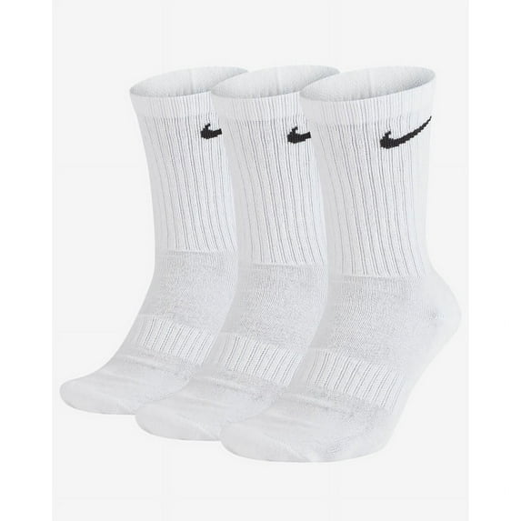 Men's Nike 3-pack Everyday Cushion Crew Training Socks Color: White Size: 8-12