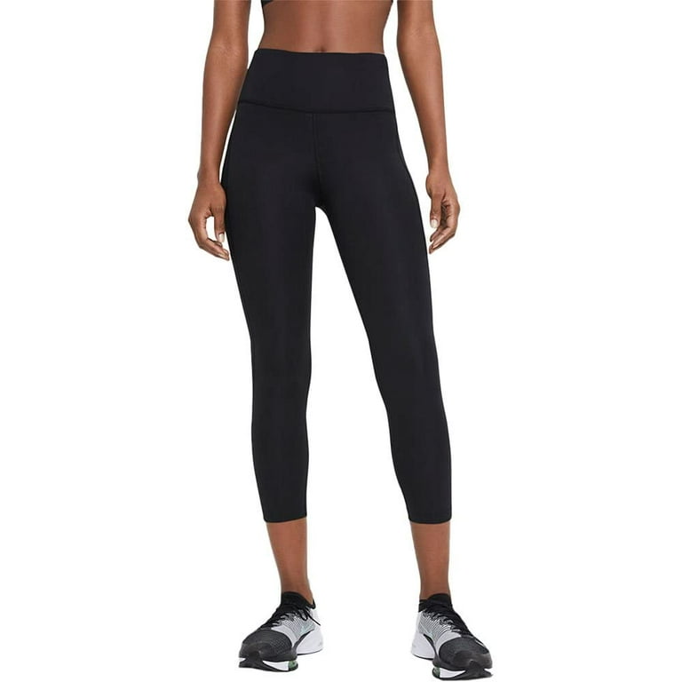 Nike Women's Fast High Waisted Crop Leggings Black Size X-Small
