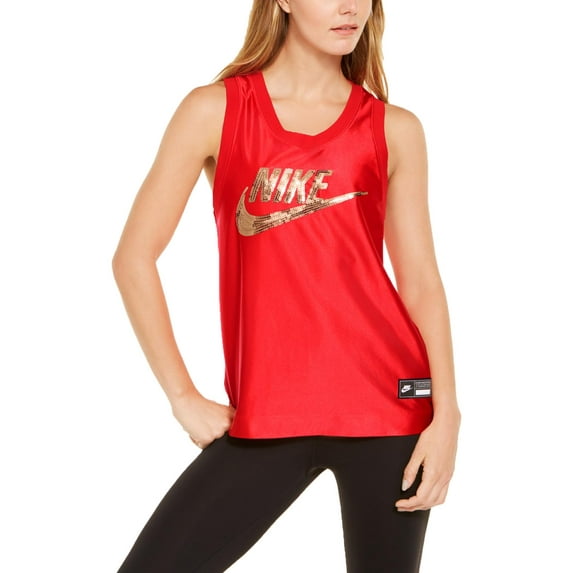 Nike Women's Fitness Running Jersey Red Size Medium
