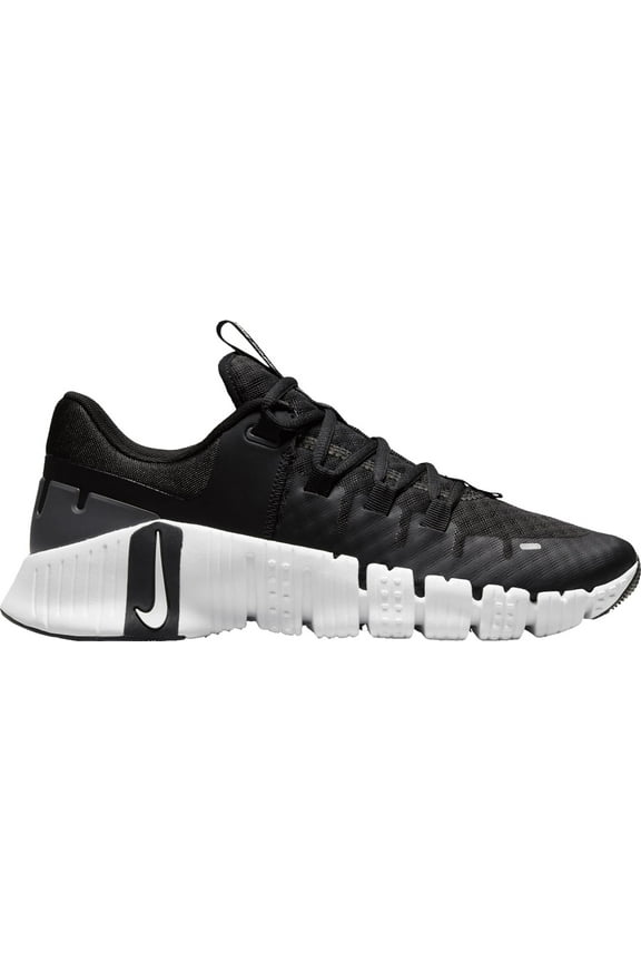 Women's Free Metcon 5 Training Shoes (Black/White/Black, 8.5)