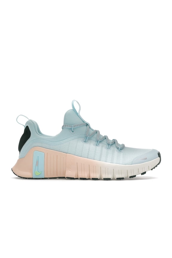 Women's Free Metcon 6 Premium Glacier Blue Washed Coral Vintage Green Metallic Silver Shoes, from StockX