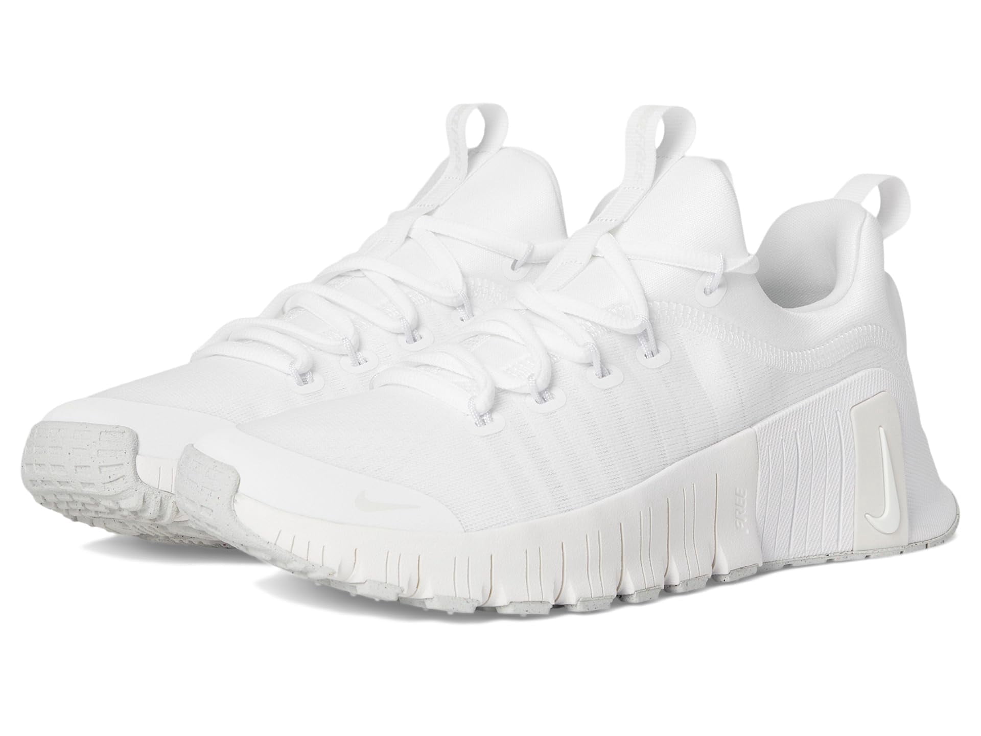 Nike Women's Free Metcon 6 Sneaker, White/Platinum Tint, 8.5