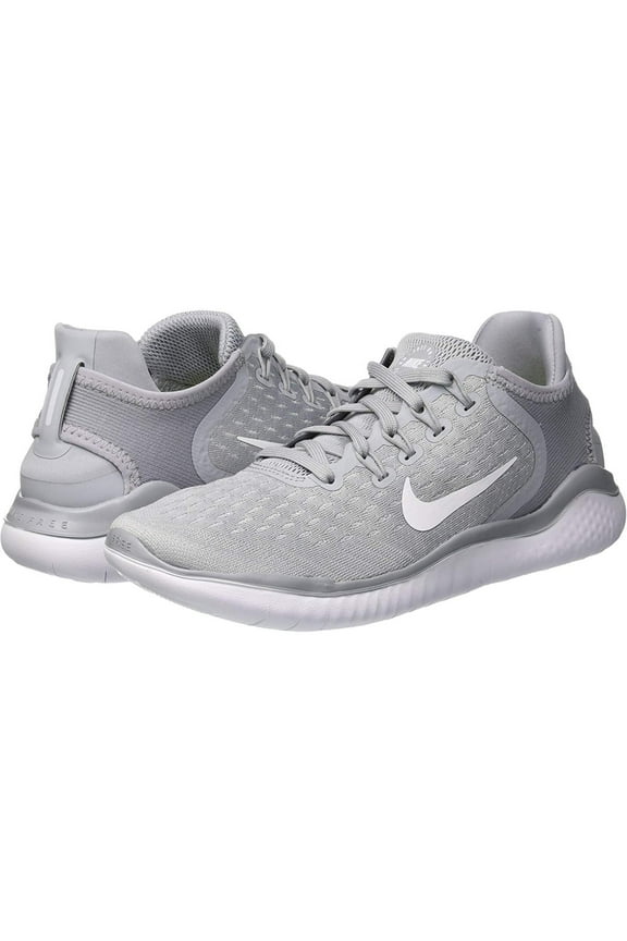 Women's Free RN 2018 Running Shoe, Wolf Grey/White Volt, 10 B(M) US