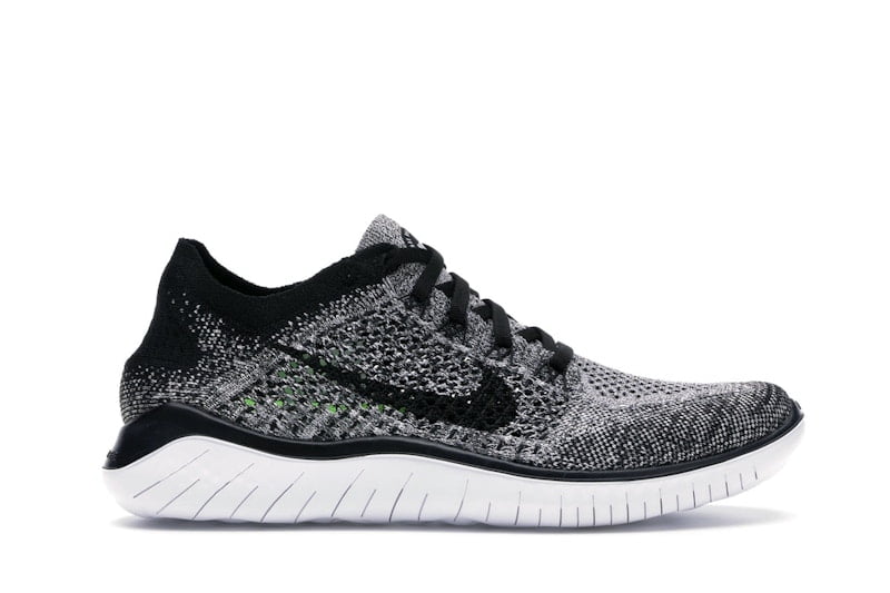 Nike Women's Free RN Flyknit 2018 Oreo Running Shoes, from StockX