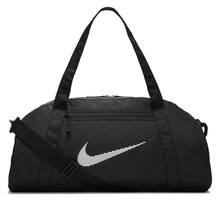 【NIKE】Women's Gym Club Retro Duffel Training Bag Nike Women's Athletic Gym Club Duffel Bag, Black, Double Zip