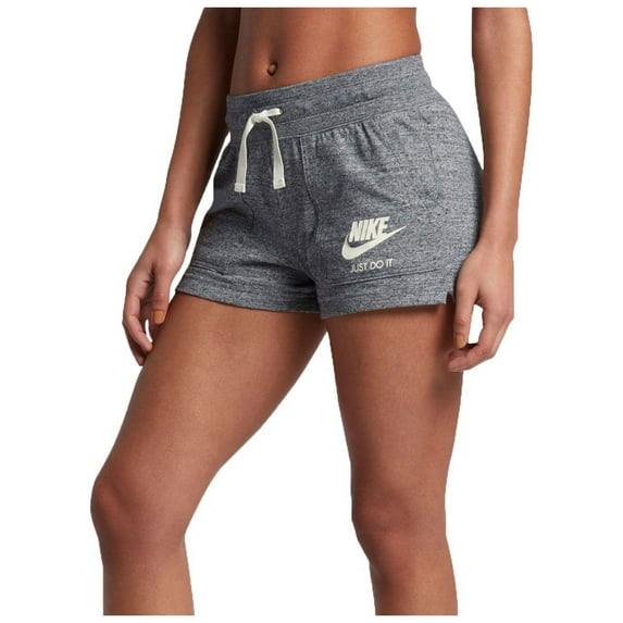 Nike Women's Gym Vintage Shorts (Carbon Heather, XS)