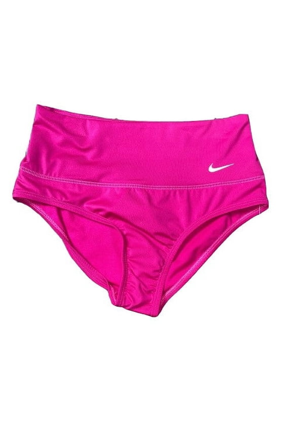 Women's High Waisted Swim Bikini Bottom Back Pocket Small