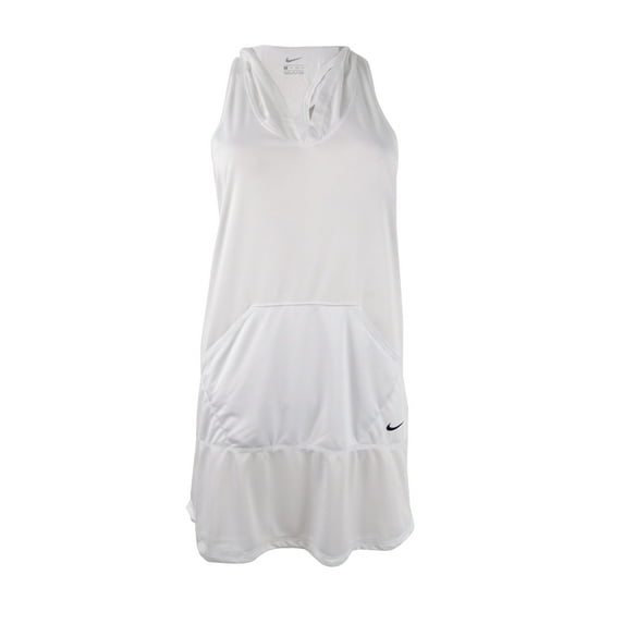 Nike Women's Hooded Dress Swim Cover-Up (S, WWhite)