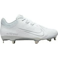 thumbnail image 1 of Nike Women's Hyperdiamond 4 Pro Metal Fastpitch Softball Cleats (White/Silver, 7, Medium/B), 1 of 3
