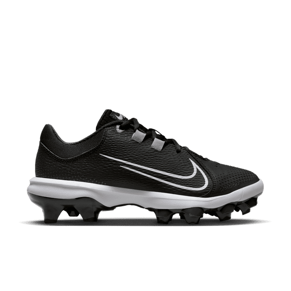 Nike Women's Hyperdiamond 4 Pro Molded Softball Cleats Black | White Size 10.5 Medium