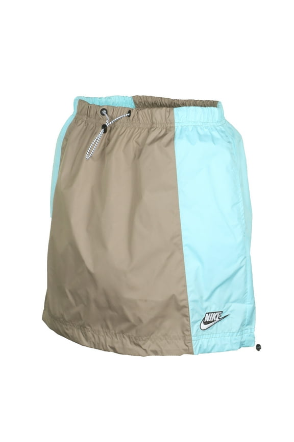 Women's Icon Clash Sportswear Woven Skirt (Blue/Brown, Small)