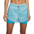 thumbnail image 1 of Nike Women's Icon Clash Tempo Luxe Mid-Rise Running Shorts - (Blue, Small), 1 of 7