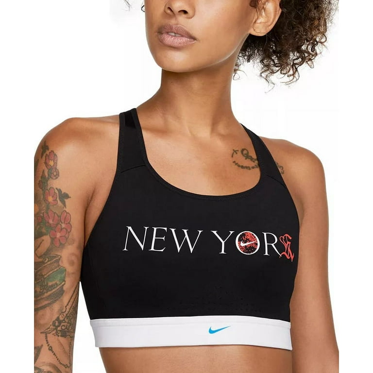 Nike Women's Impact Dri-FIT NYC Marathon Strappy High-Impact Sports Bra  Charcoal Size Medium