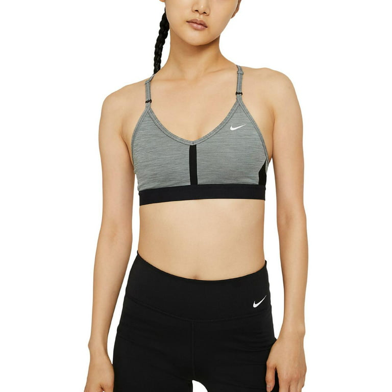 Nike Women's Indy Mesh Inset Sports Bra Gray Size X-Small