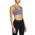 thumbnail image 1 of Nike Women's Indy V Neck Low Impact Sports Bra Blue Size Medium, 1 of 3