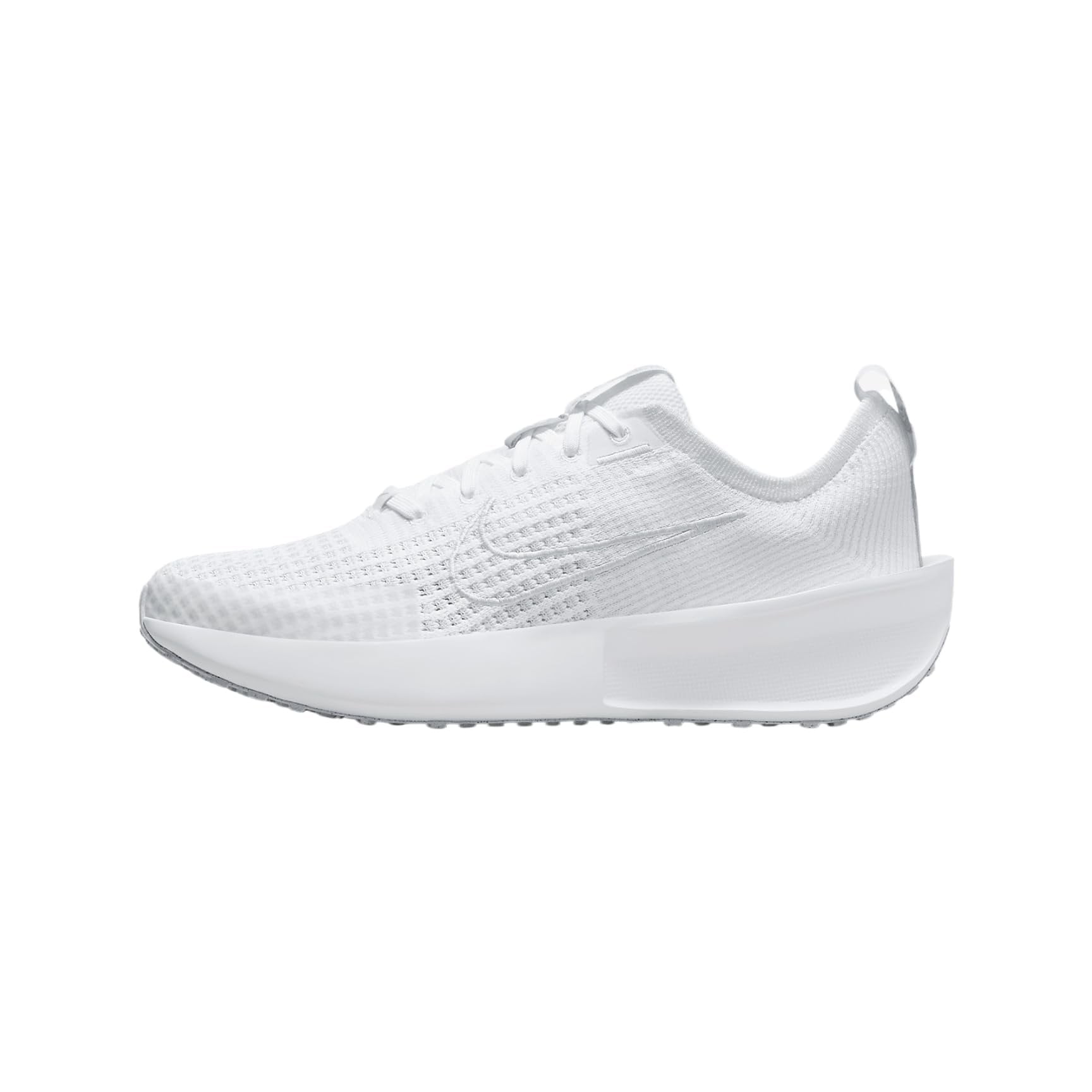 Nike Women's Interact Road Running Shoes Sneaker, White/Pure Platinum-Wolf Grey, 9.5
