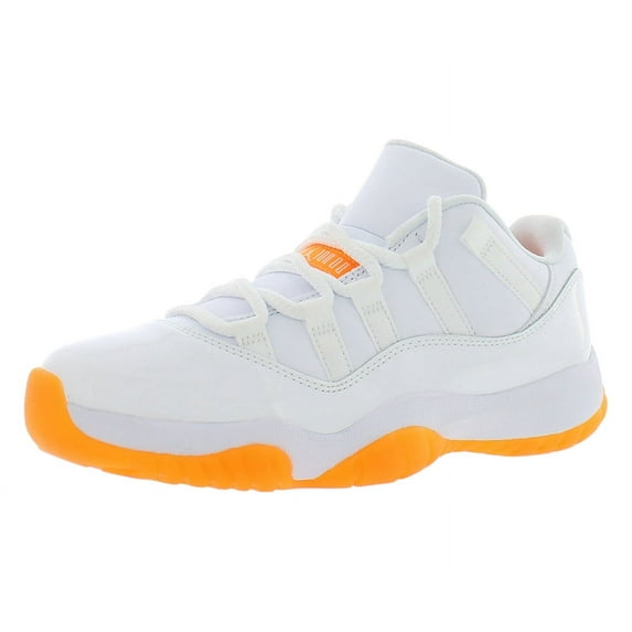 Jordan Retro 11 Low Womens Shoes Size 6, Color: White/Bright Citrus