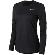 Nike Women's Legend L/S T SP20 TOP - Black/Black/Cool Grey - XL