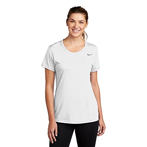 Nike Women's Legend Short Sleeve TEE (White, X-Small)