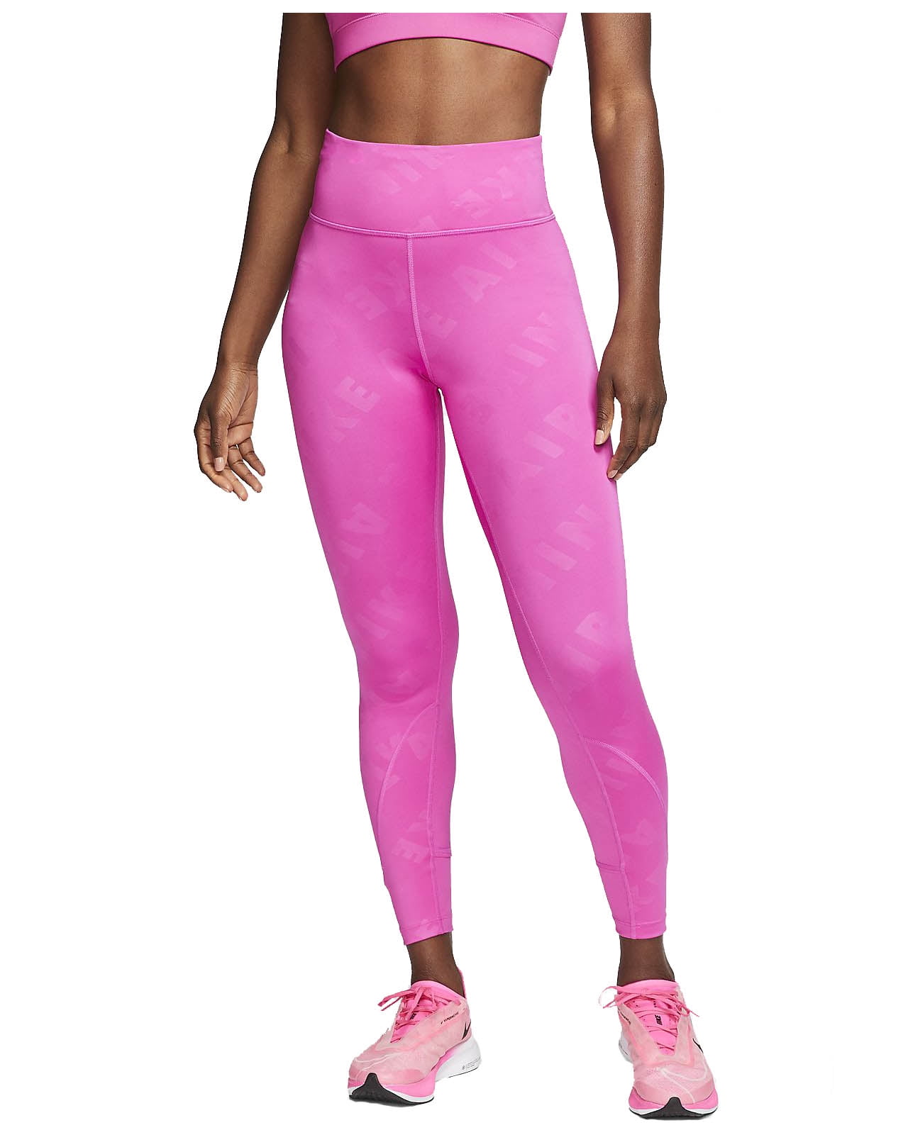 Nike Air Womens Leggings Small Tight Fit Regular Length High Rise Zipper  Purple
