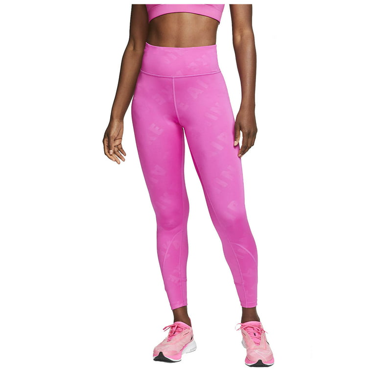 Nike Women's Mid Rise 7/8 One Luxe Leggings (Hyper Pink, Small) at   Women's Clothing store