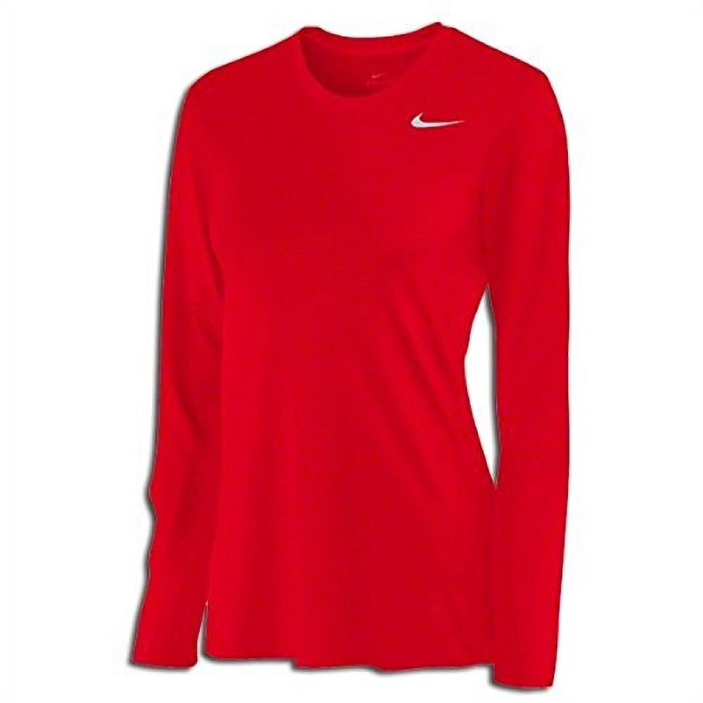 red nike long sleeve shirt womens