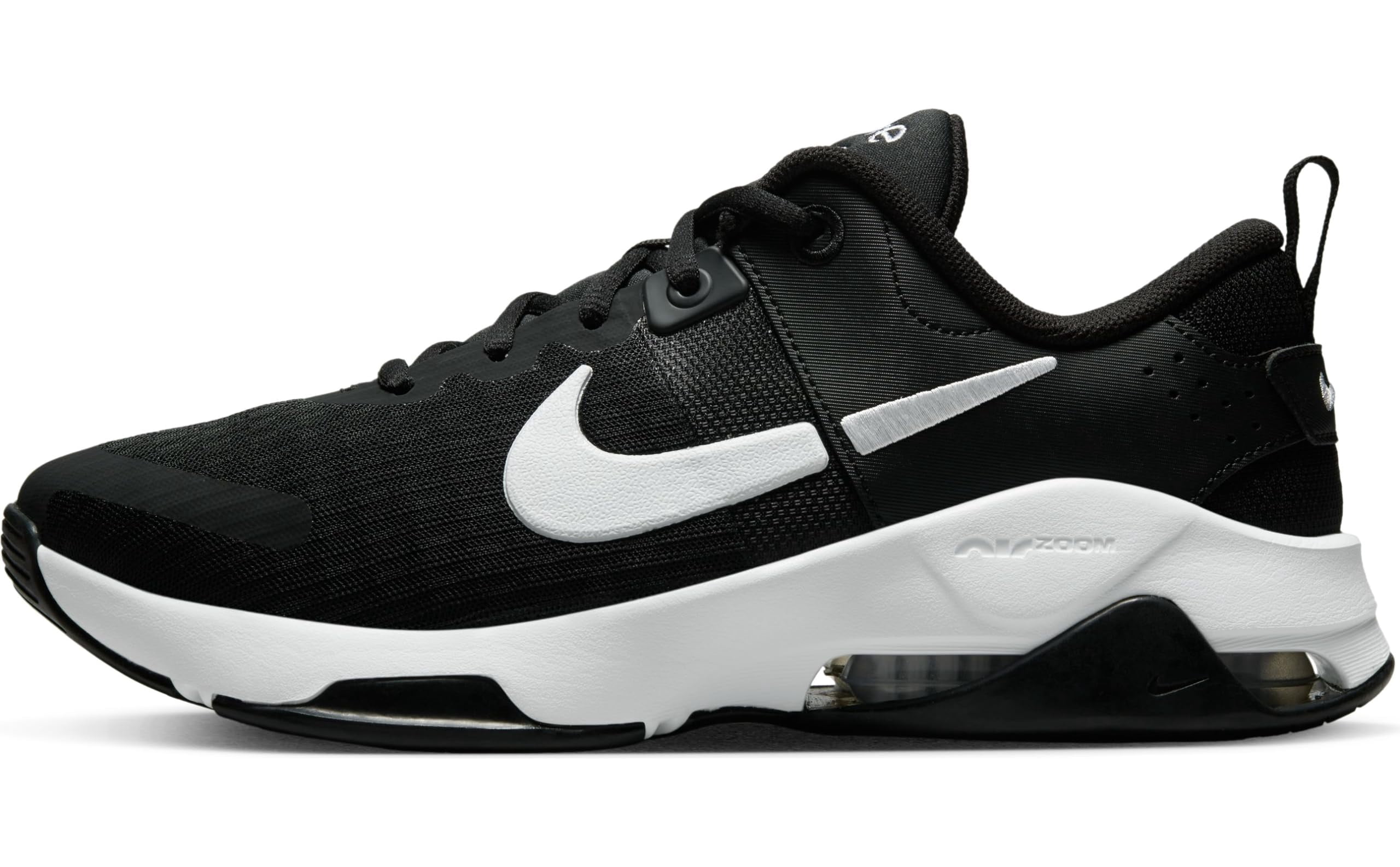 Women's Low-Top Sneakers, Black/White/Anthracite, 10