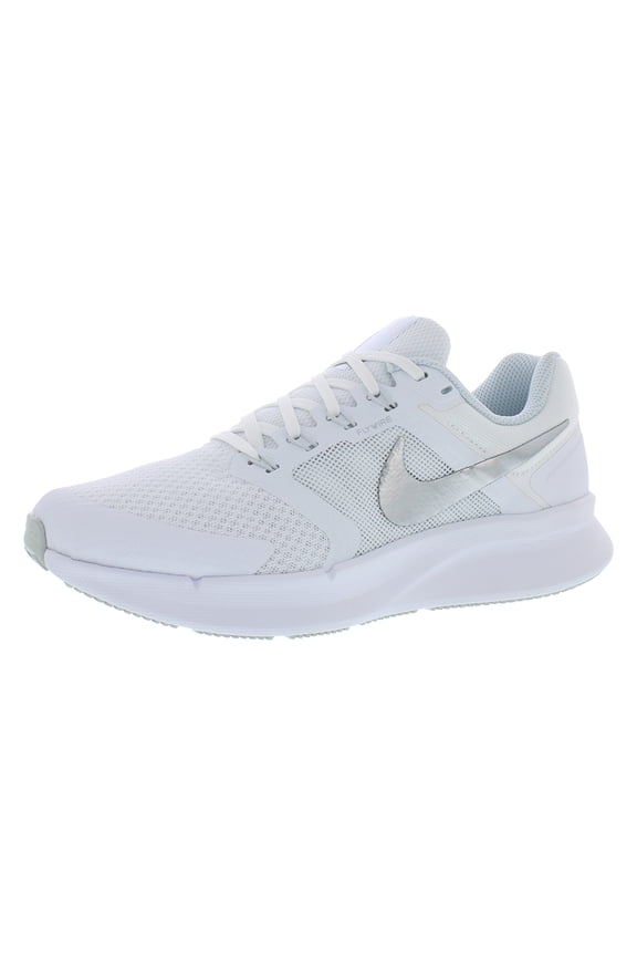 Womens Nike RUN SWIFT 3 Shoe Size: 7 White - Metallic Silver Running