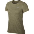 thumbnail image 1 of Nike Women's Medalist Short-Sleeve Running Shirt Neutral Olive XS 928950-209, 1 of 2