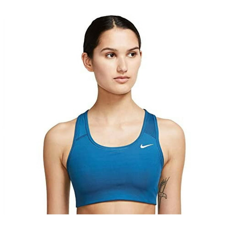 Nike Women's Medium Support Non Padded Sports Bra Medium Blue