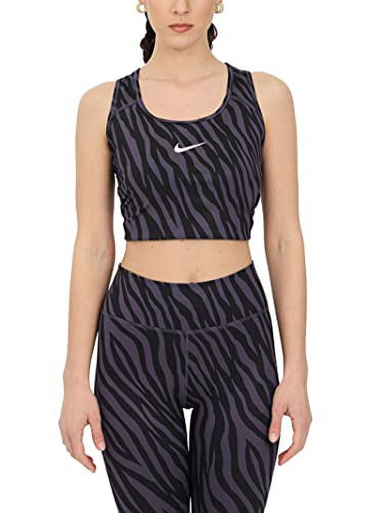 Nike Swoosh Luxe Girls Longline Sports Bra Purple 